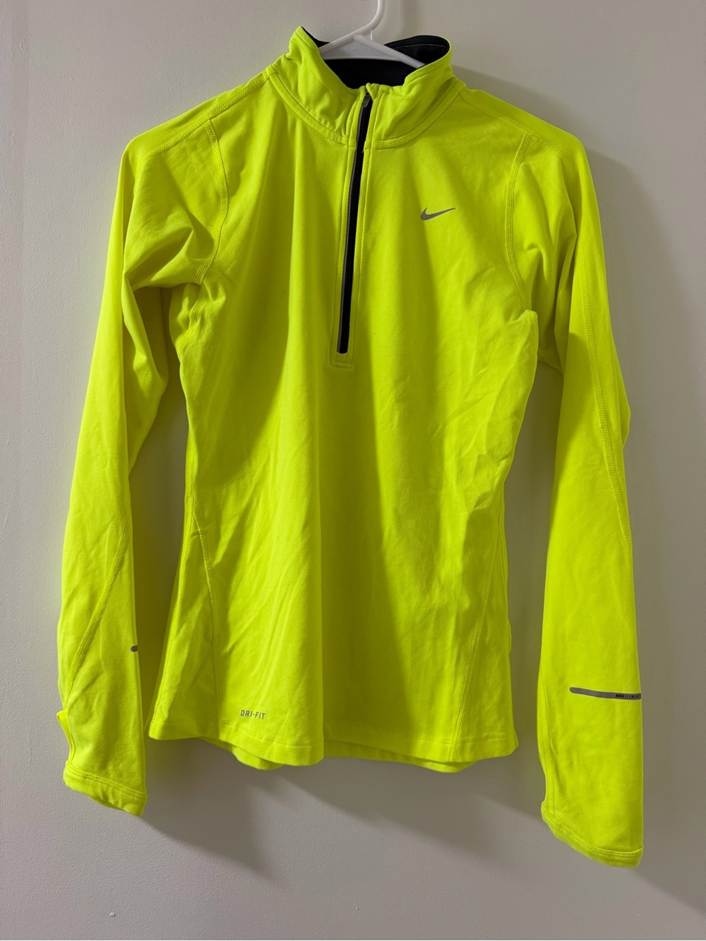 Nike Neon Yellow Half-Zip Utility Jacket